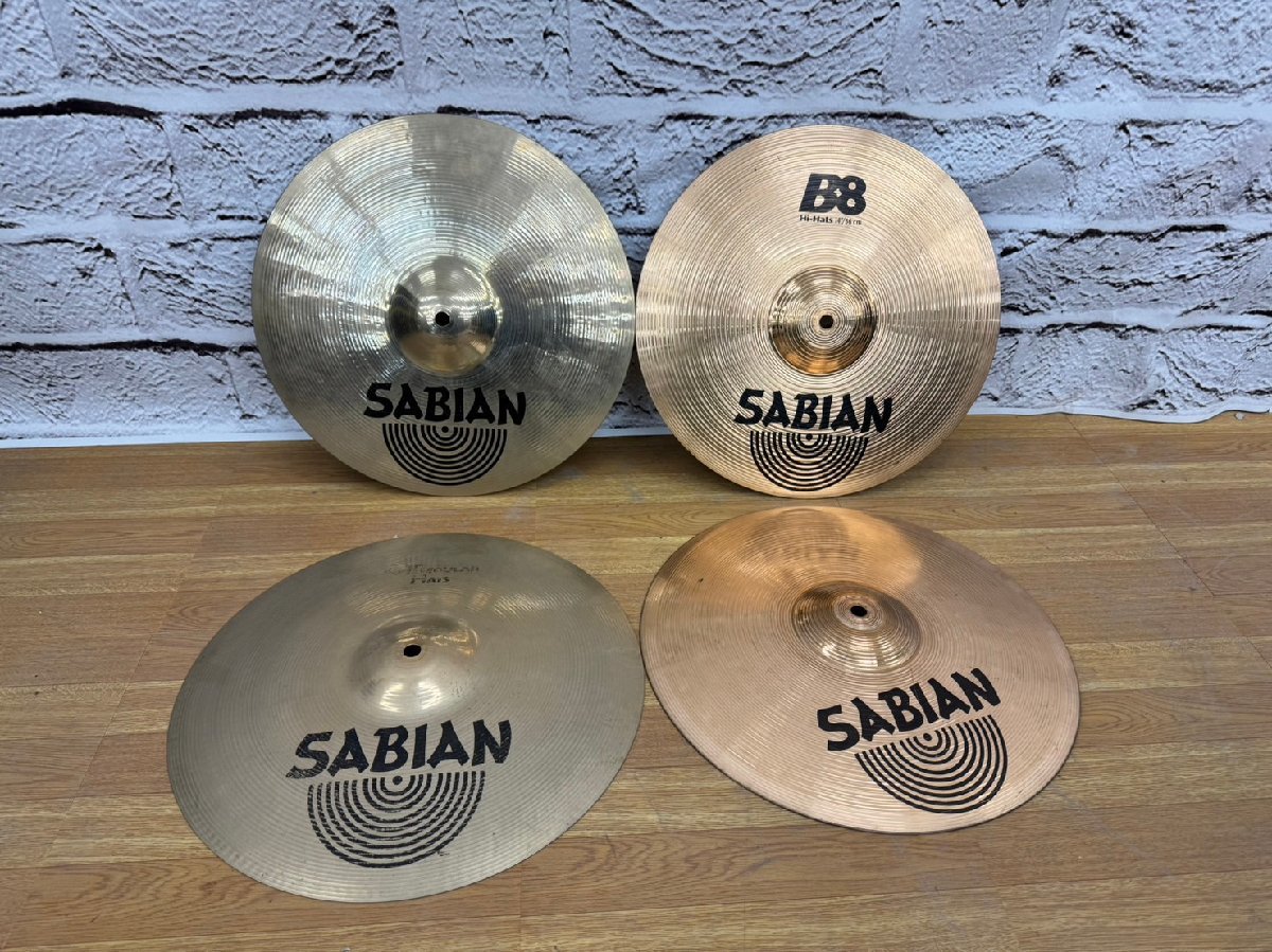 □t1749　ジャンク★SABIAN シンバルまとめ　重量約10㎏_画像6