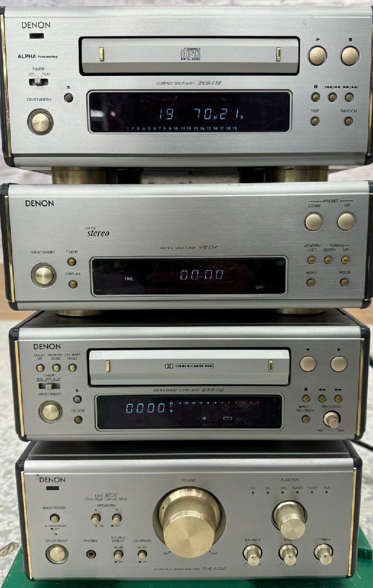 □t1769　中古★DENON　デノン　PMA-7.5L DRR-7.5L DCD-7.5L TU-7.5L　コンポセット_画像3