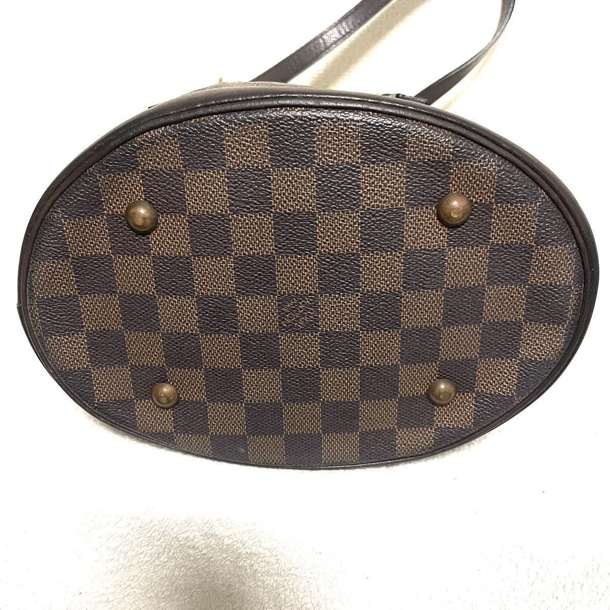 1円スタート！ 美品 LOUIS VUITTON ルイ・ヴィトン ダミエ バケツ マレ ショルダーバッグ トートバッグ ブラウン レディース _画像6