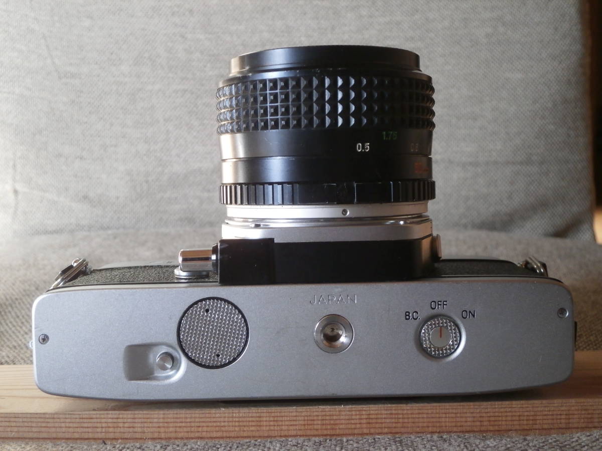 minolta SR 505 MC ROKKOR-PG 1:1.4 f=50mm レンズ付き　動作確認済み_画像7