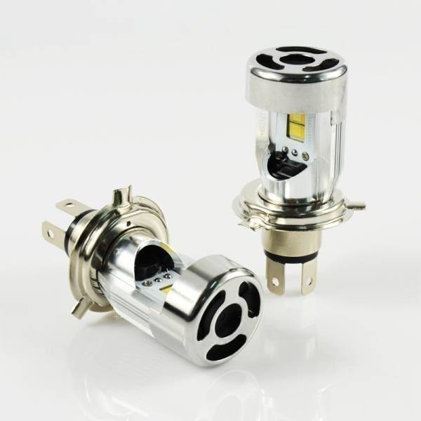 【MOTOLED白】高輝度 LED ヘッドライト DC12V H4 Hi/Lo切り替え 2800LM (検 HONDA KAWASAKI SUZUKI YAMAHA_画像1