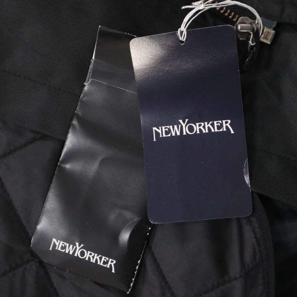 【新品 未使用】 NEWYORKER ニューヨーカー 秋冬 中綿ライナー★ ビジネス コート Sz.M　メンズ 黒 フォーマルも 定価4.8万　I3T02712_C#N_画像6