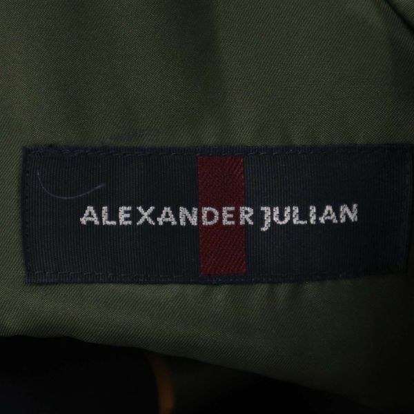 ALEXANDER JULIAN アレキサンダージュリアン 秋冬 刻印 金ボタン★ ブレザー テーラード ジャケット 紺ブレ Sz.A7　メンズ　I3T02705_C#N_画像7