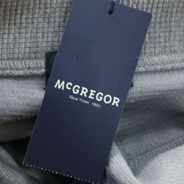 未使用★ McGREGOR マクレガー 秋冬 裏起毛★ ハーフ釦 プルオーバー トレーナー カットソー Sz.M　メンズ グレー　I4T00119_1#E_画像6