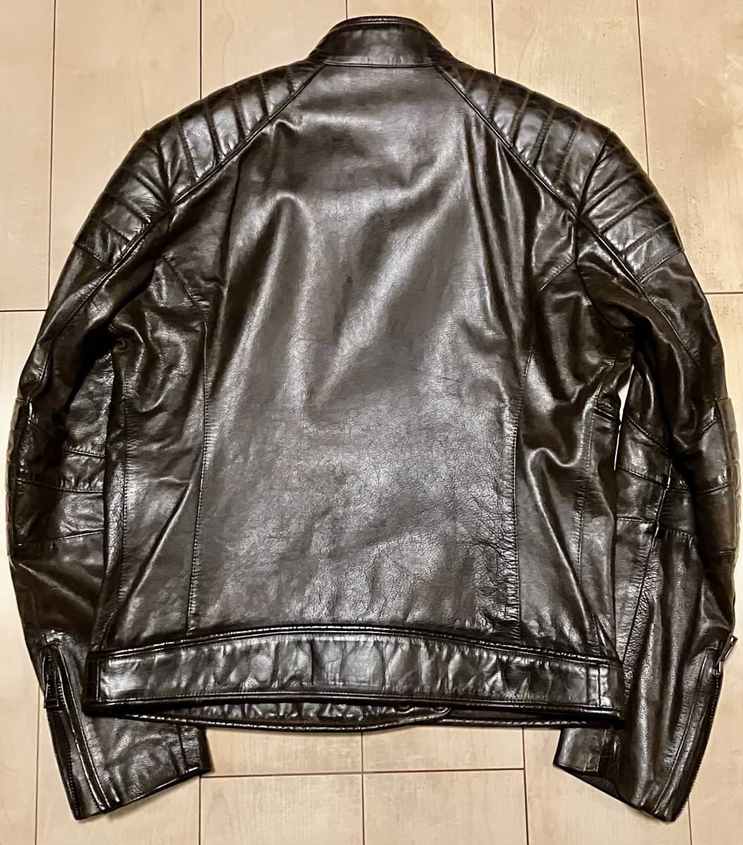 超美品☆belstaff ベルスタッフ ウェイブリッジ レザー ジャケット ハンドワックスレザー_画像2