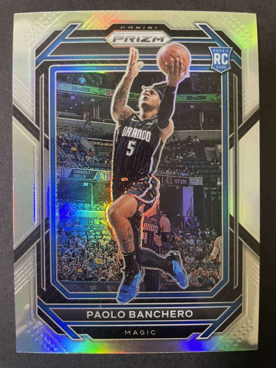 2022-23 Panini prizm paolo banchero silver RC NBAカード　大活躍！人気シルバーパラレルルーキーカード　新人王　マジック　バンケロ_画像1