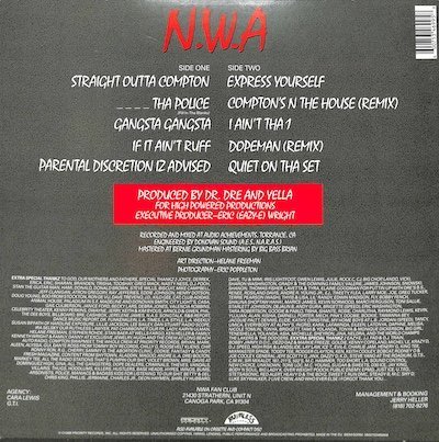 249808 N.W.A. / Straight Outta Compton(LP)_画像2