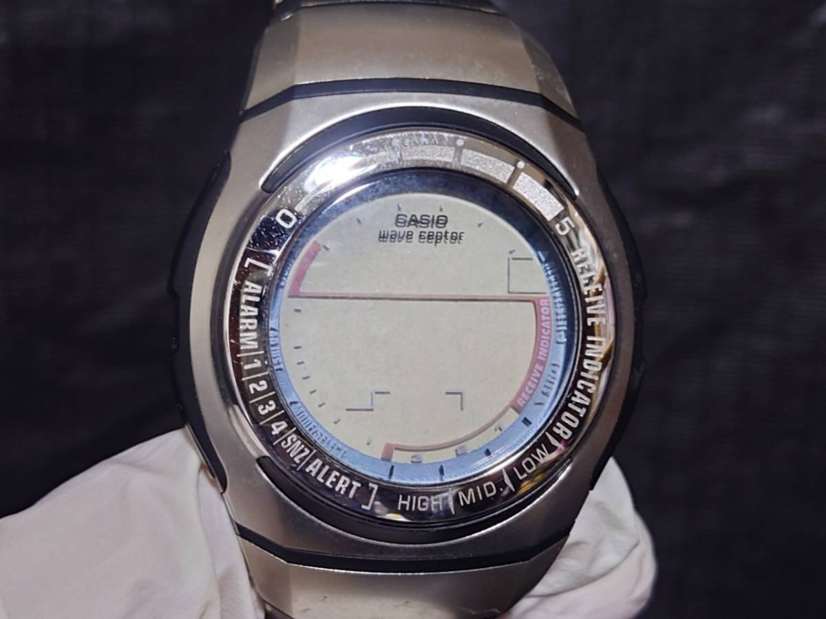 CASIO カシオ Wave Ceptor ウェーブセプター WV-54J 腕時計 クオーツ 電波 デジタル 電池切れ_画像1