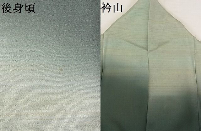 平和屋川間店■訪問着　樹林風景文　暈し染め　着丈156cm　裄丈65cm　正絹　逸品　A-wj5134_画像10