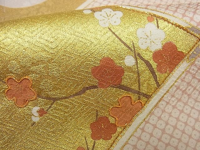 平和屋1■最高級　訪問着　駒刺繍　霞花菱文　本金箔　逸品　未使用3s1331_画像8