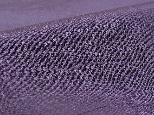 平和屋-こころ店■道行コート 芝地紋 色無地 浅紫色 正絹 逸品 1B-wt1099の画像4