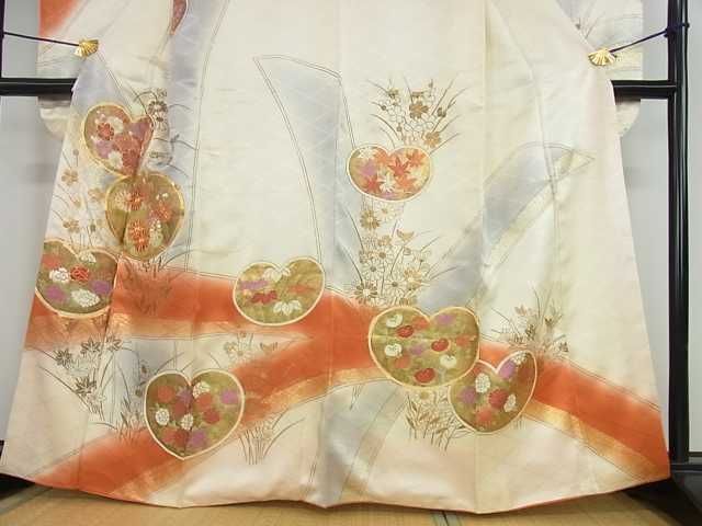 平和屋2■豪華振袖 駒刺繍 吉祥花尽くし文 暈し染め 金彩 逸品 az6849の画像4