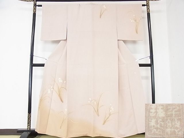 平和屋2■創業460年・千總　訪問着　刺繍　草花文　暈し染め　金彩　高島屋扱い　逸品　1ps2194_画像1