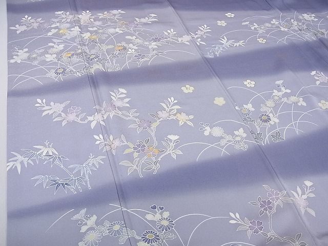 平和屋2■極上　創業460年・千總　訪問着　刺繍　草花文　暈し染め　金彩　大丸扱い　逸品　1ps2439_画像5