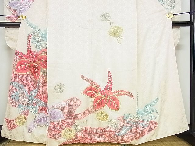 平和屋2■豪華振袖 総刺繍 舞花文 金銀糸 逸品 sf3351の画像3