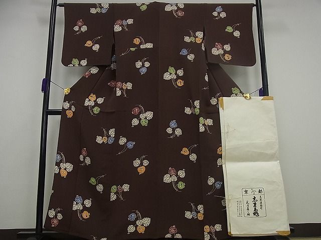  flat peace shop 1# finest quality Ginza .. turtle fine pattern single . branch leaf writing ..... kimono wrapping paper attaching excellent article 3s5745