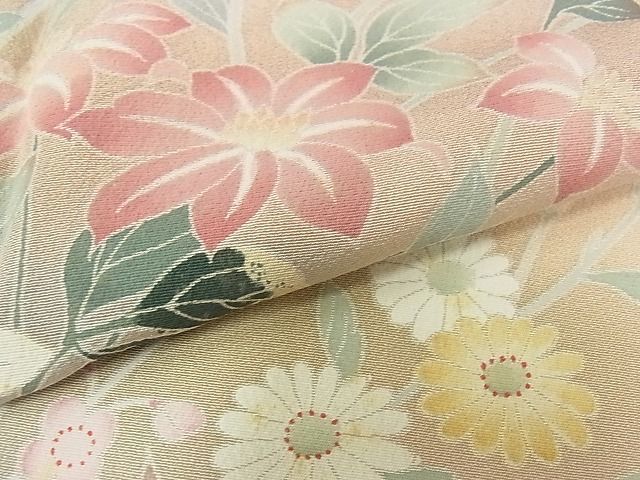 平和屋-こころ店■訪問着　友禅　草花文　暈し染め　着丈165cm　裄丈66.5cm　正絹　逸品　B-zg7808_画像5