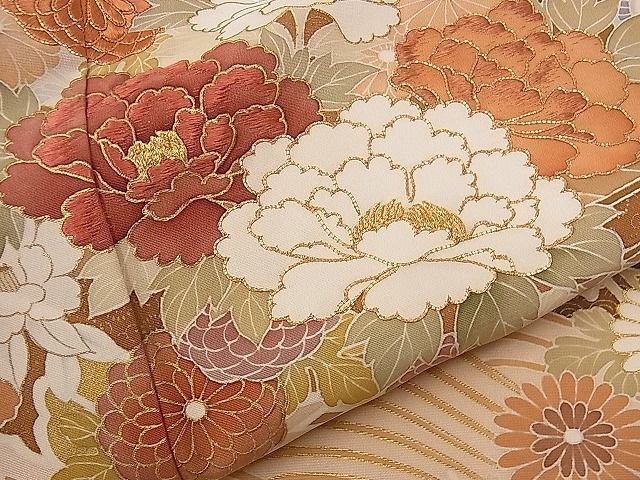 平和屋1■極上　創業460年・千總　色留袖　駒刺繍　船　草花文　金彩　高島屋扱い　逸品　未使用　1hy0382_画像6