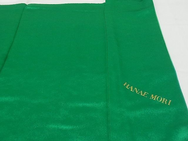 平和屋-こころ店■森英恵・HANAE MORI　振袖　舞蝶花文　暈し染　金銀彩　着丈158.5cm　裄丈65cm　正絹　逸品　1B-wt1512_画像7