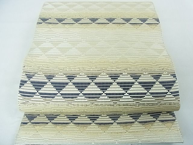 平和屋2■両面全通柄袋帯　鱗文　逸品　未使用　eee6710_画像1