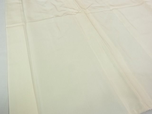 平和屋2■上質な長襦袢 単衣仕立て 薄卵色 逸品 rt3216の画像3