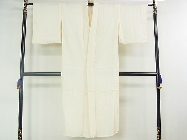 平和屋2■上質な長襦袢 単衣仕立て 薄卵色 逸品 rt3216の画像1