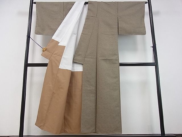 平和屋川間店■小紋 幾何学文様 洗える着物 fe3979の画像3