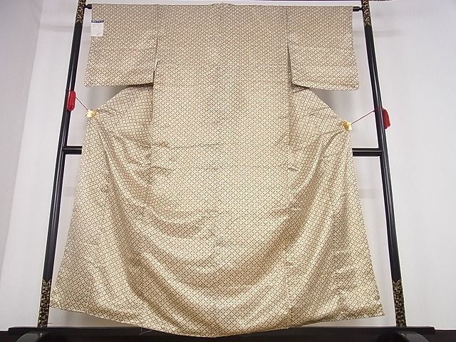 平和屋川間店■小紋　七宝文　着丈158cm　裄丈64cm　洗える着物　未使用　A-ja3136_画像2