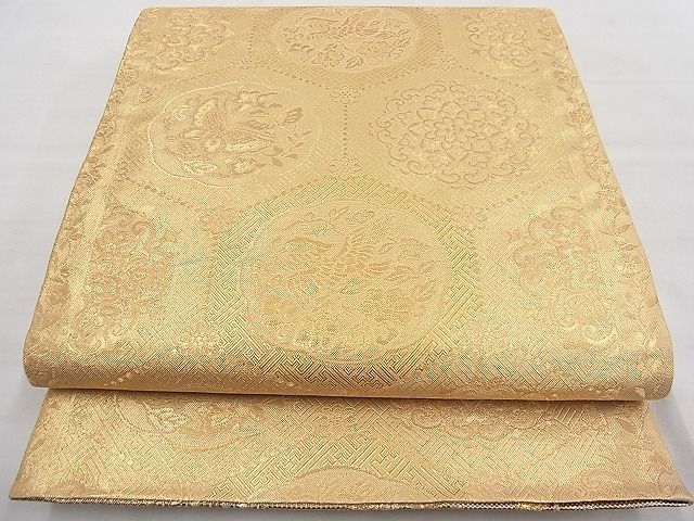 平和屋野田店■佐賀錦 両面六通柄袋帯 煌寿の華 金銀糸 逸品 n-fw5304の画像2