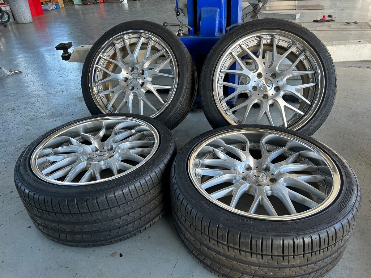 超バリ山 美品 MAVERICK 709M 19インチ 8.5j +30 / 9.5j +45 PCD114.3 FK510 ファルケン 265/35R19 FALKEN 235/40R19 前後サイズ違い 群馬_画像1