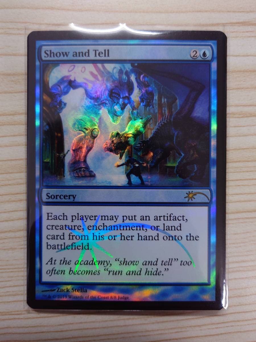 Foil】《実物提示教育/Show and Tell》(ジャッジ褒賞)[流星 Foil】《実物提示教育/Show and Tell》(ジャッジ褒賞)[流星