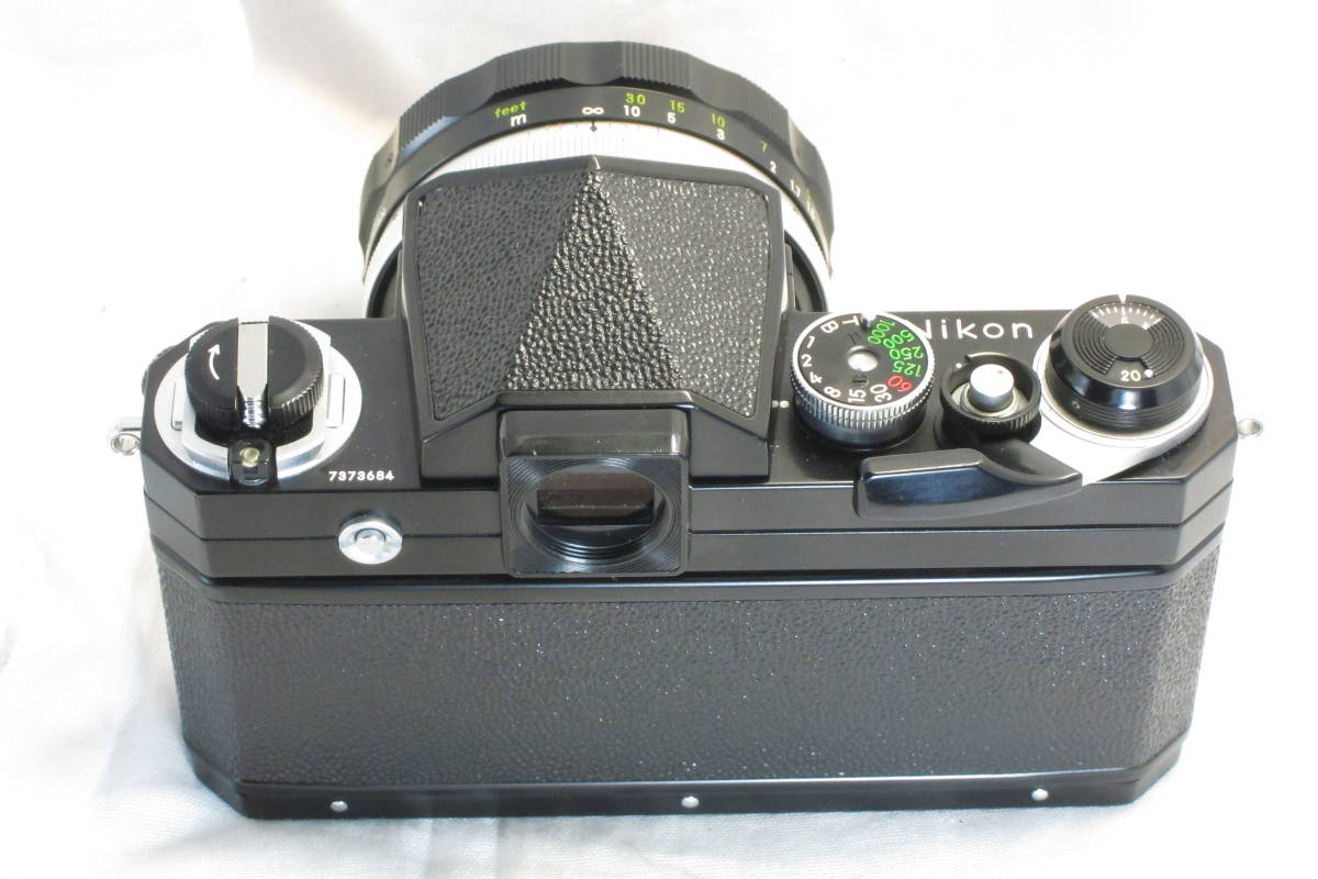 美品 Nikon F ブラックペンライト後期型 NIKKOR 1:1.2 f=55mm マニュアルニコン_画像6