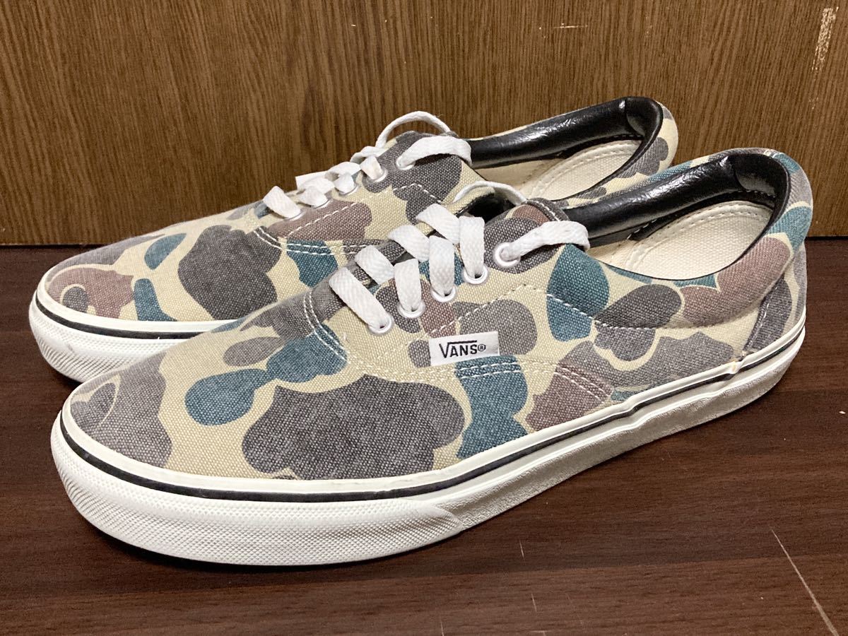 VANS SKATE ERA V95CL CAMO ヴァンズ バンズ エラ カモ カモフラージュ 迷彩 スケート スニーカー US8.5_画像1