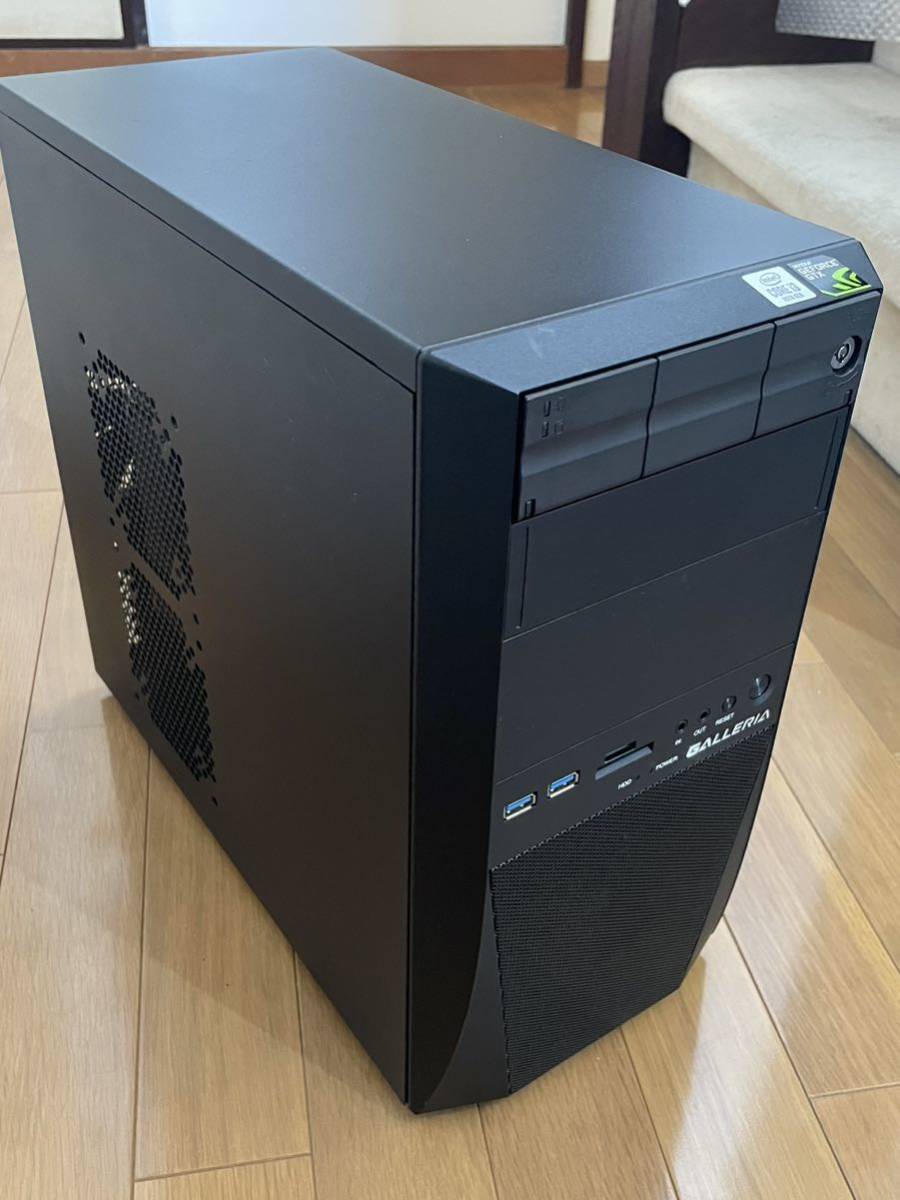 自作PC Dospara Diginnos GALLERIA DS改/ Intel i3-10105F/16GB/M.2 NVME128GB＋HDD1.5GB/GTX1060 6GB /620W/blue-ray/Win11 中古_画像1