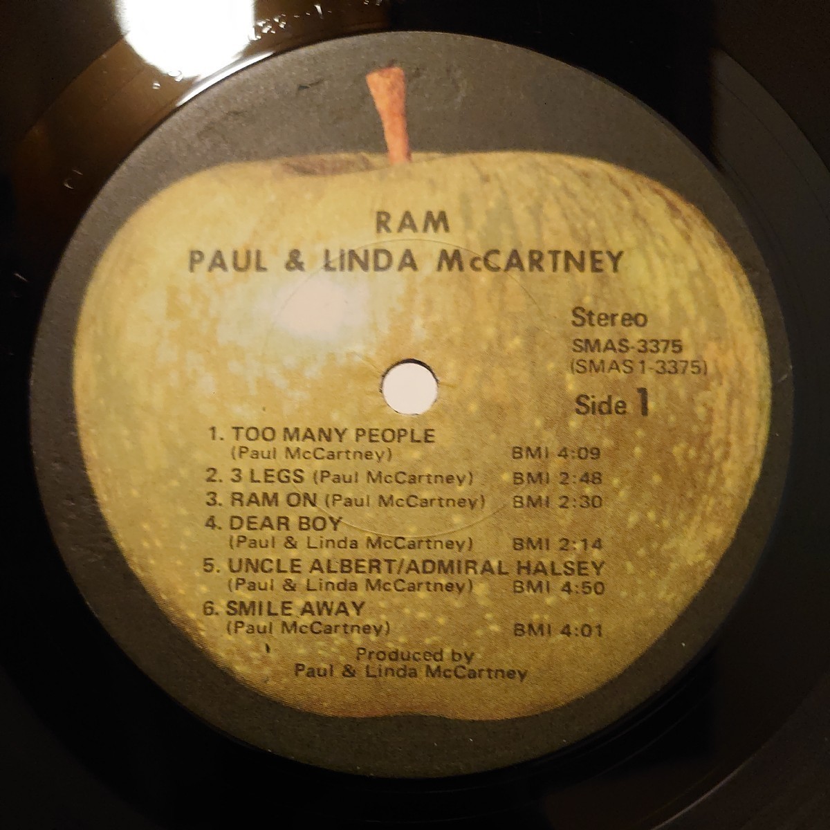 【6枚】paul mccartneyのレコード【ポール・マッカートニー、ram,wild life】_画像3