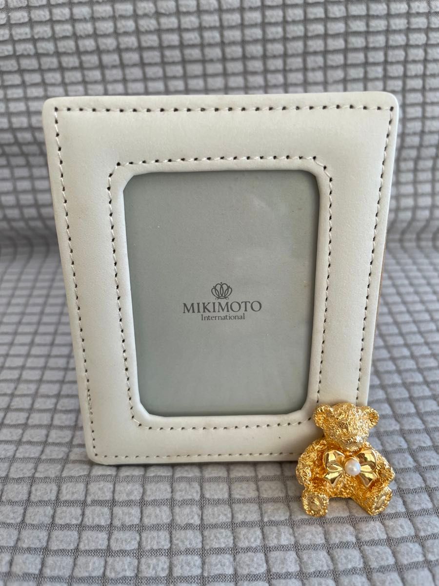 MIKIMOTO gold plated teddy bear 写真立て フォトフレーム ミキモト