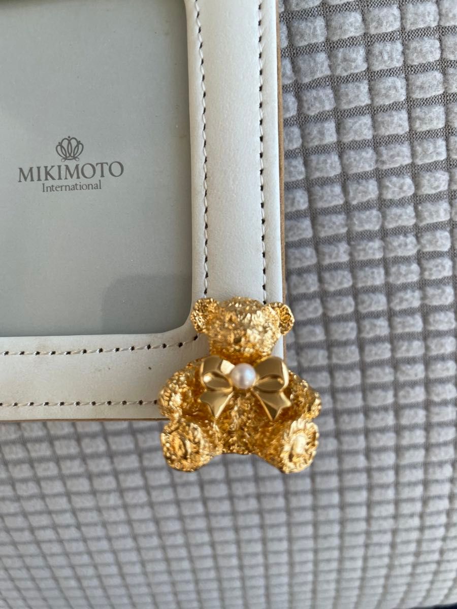 MIKIMOTO gold plated teddy bear 写真立て フォトフレーム ミキモト