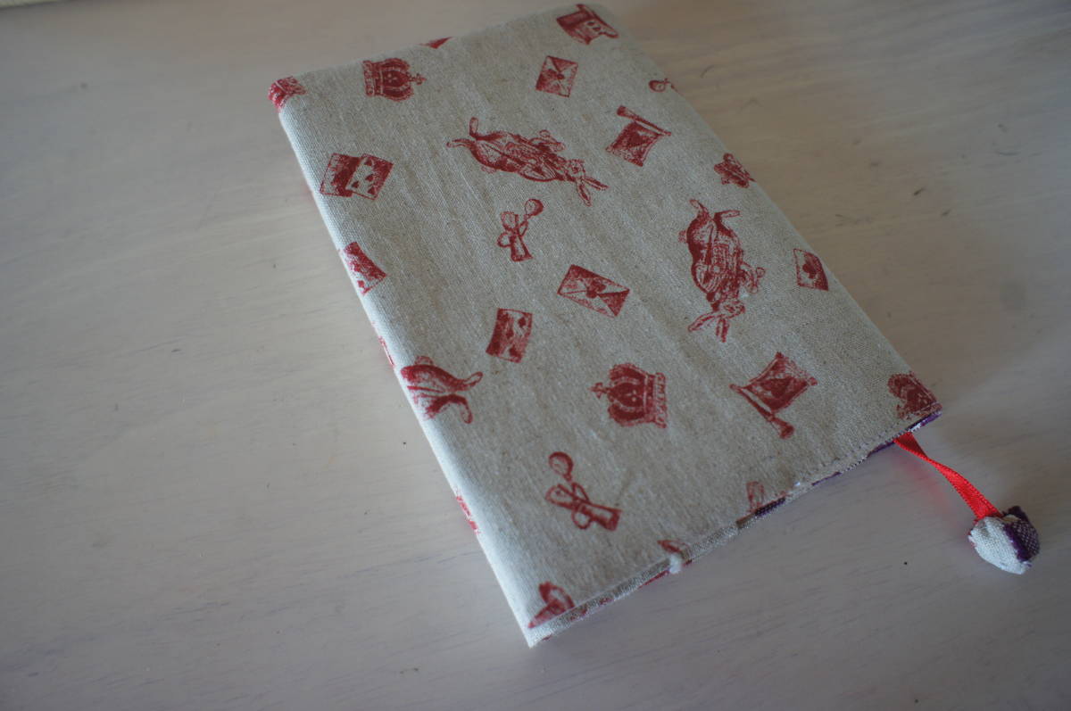  hand made : Alice ; book cover : library book@ rabbit playing cards 
