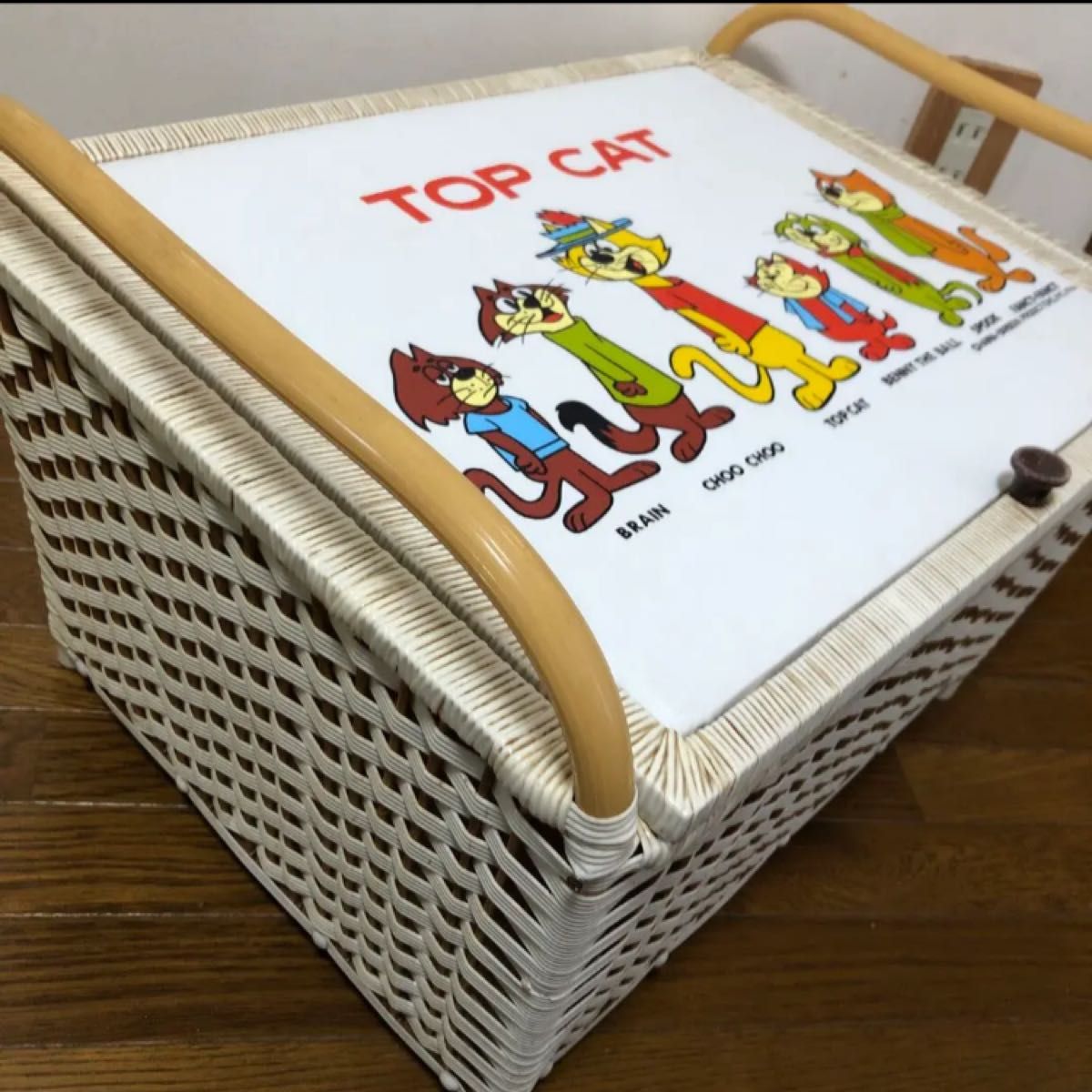 どら猫大将　TOP CAT　バスケットかご トップキャット 昭和 レトロ 当時物