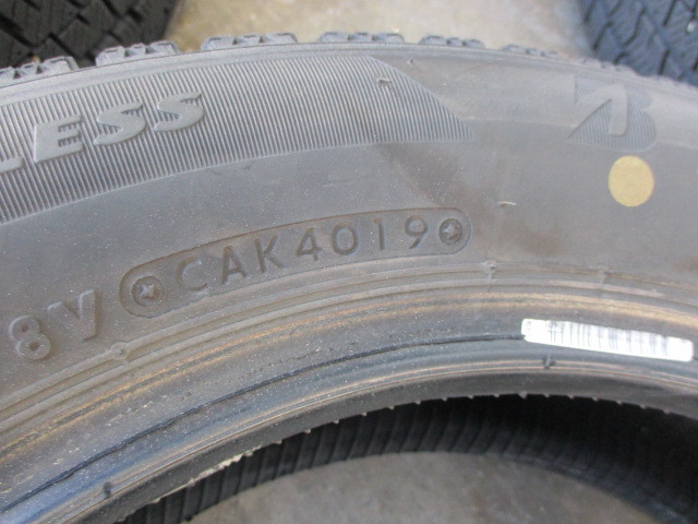 冬タイヤ　4本　中古　4本セット 2019　155/65R14　75Q　スタッドレス　BS　ブリジストン　VRX2　高速　スペーシア　雪道　アイスバーン_画像3