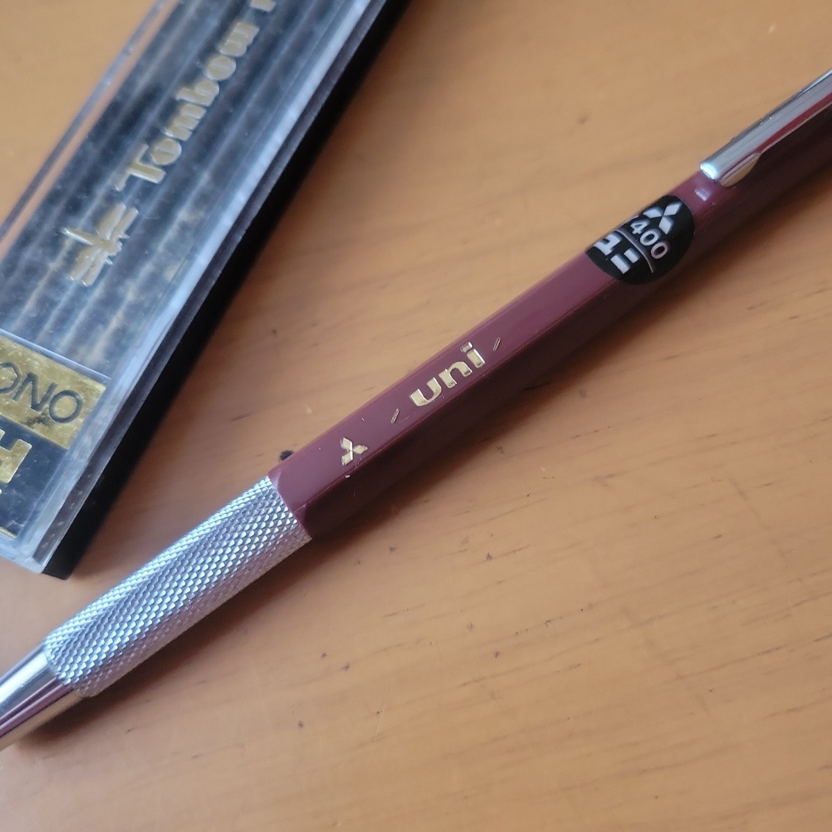 レトロシャープペン！70年代三菱UniとTombowMONO・3H替芯_画像2