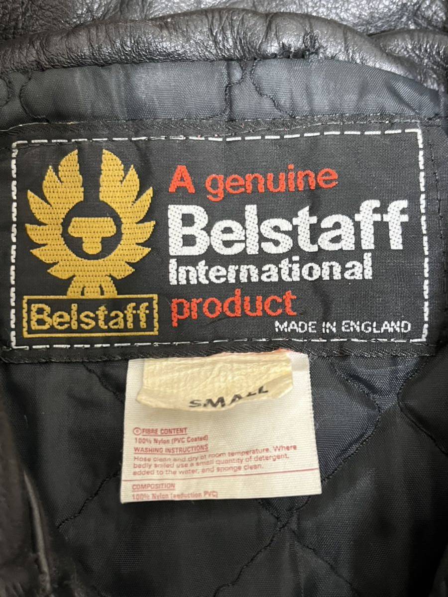 美品 70s Belstaff ライダースジャケット SMALL（身幅5４cm） パテッド パンク ハードコア バイカー ヴィンテージ ロンジャン ルイスレザー_画像3