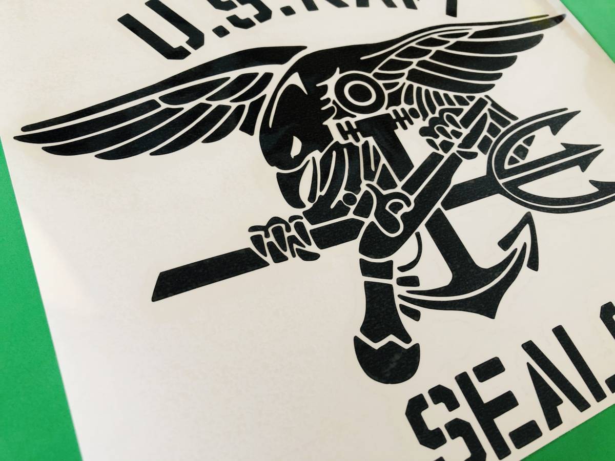 n1. navy seal z( black color ) sticker Setagaya base military stencil *