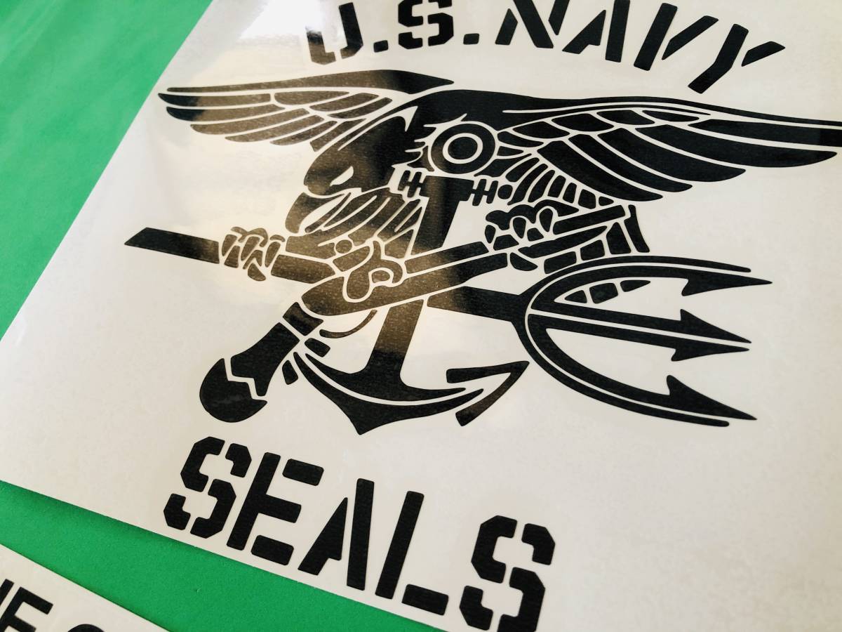 n1. navy seal z( black color ) sticker Setagaya base military stencil *