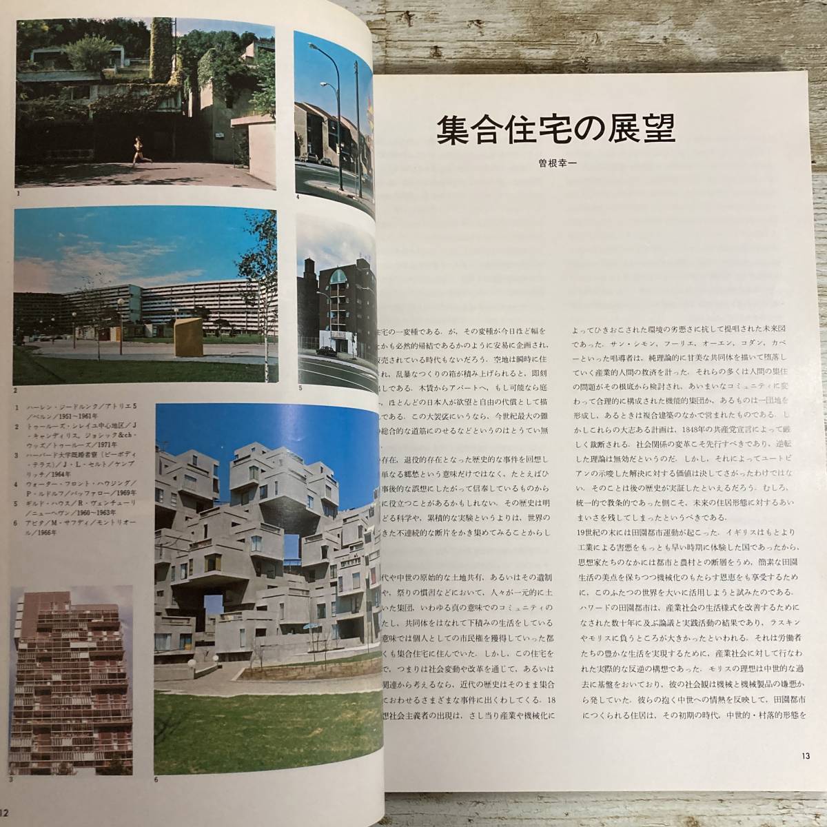 SA03-164 ■ 新建築 1977年6月臨時増刊 ■ 現代集合住宅の展望 ■ 書込みあり ＊レトロ＊ジャンク 【同梱不可】_画像8