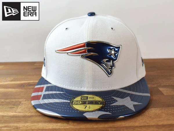 ★未使用品★NEW ERA ニューエラ × NEW ENGALND PATRIOTS ペイトリオッツ NFL 59 FIFTY【7-1/4 - 57.7cm】 キャップ 帽子 H359_画像2