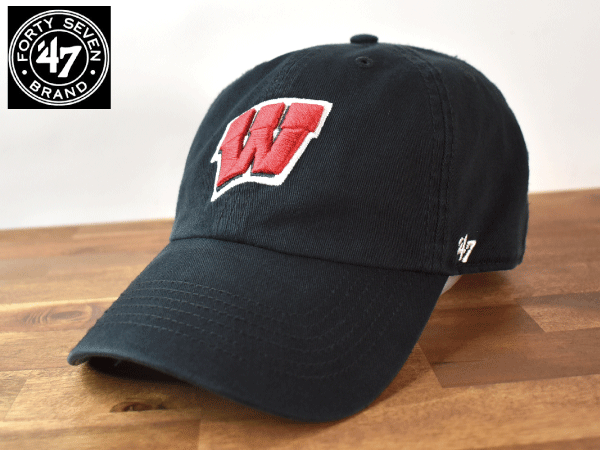 ★未使用品★ 47 BRAND 47 ブランド × WISCONSIN BADGERS バジャーズ USカレッジ【MEDIUM - 58cm】キャップ 帽子 H413_画像1