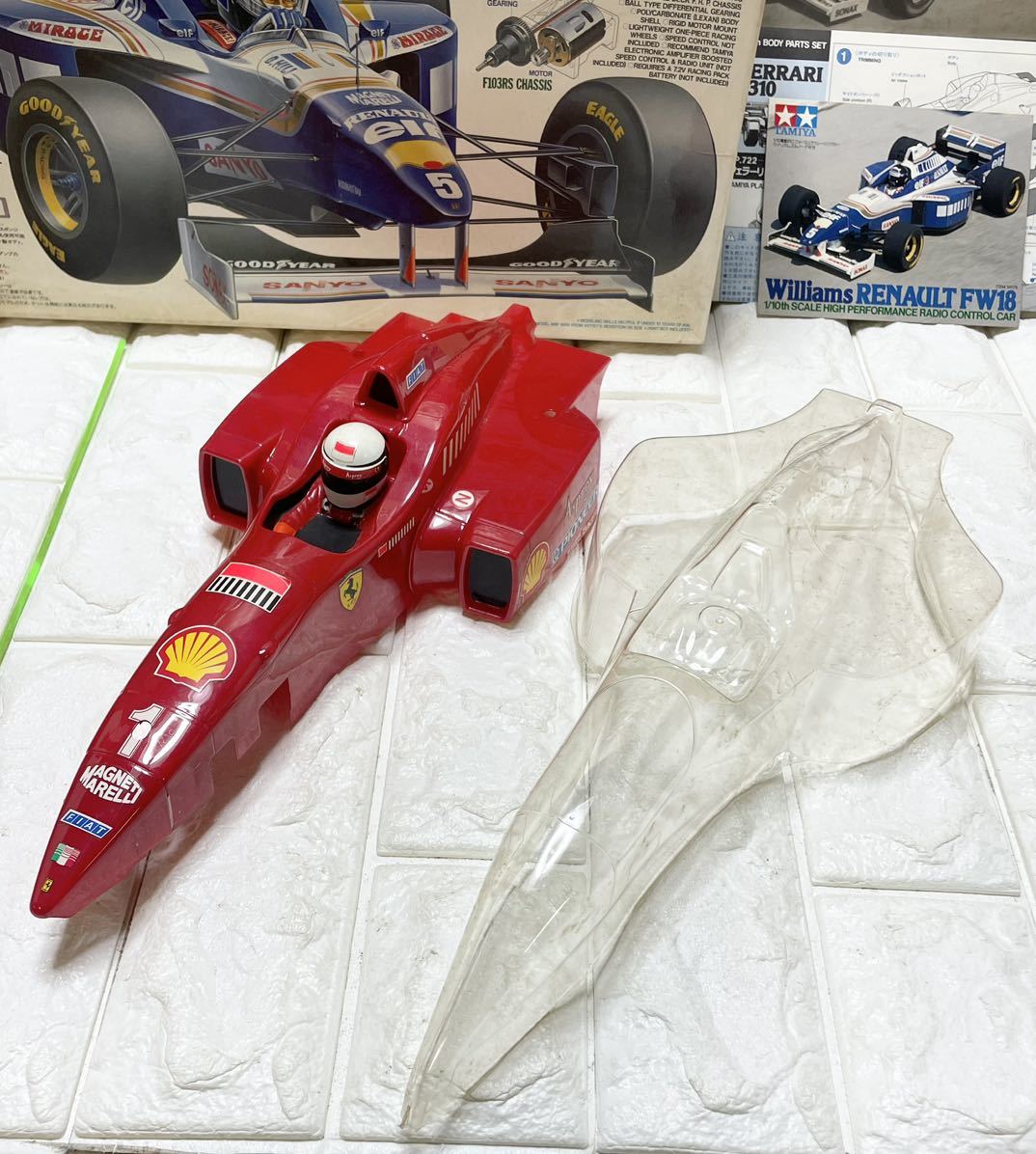 TAMIYA タミヤ 1/10 フォーミュラ1タイプ電動RCカー 電動ラジコン ウィリアムズ ルノーFW18 ラジコン W3_画像9