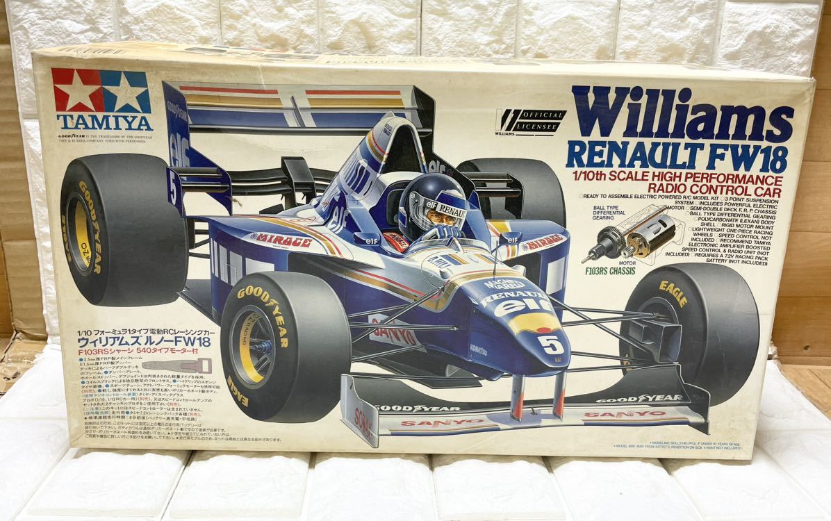 TAMIYA タミヤ 1/10 フォーミュラ1タイプ電動RCカー 電動ラジコン ウィリアムズ ルノーFW18 ラジコン W3_画像1