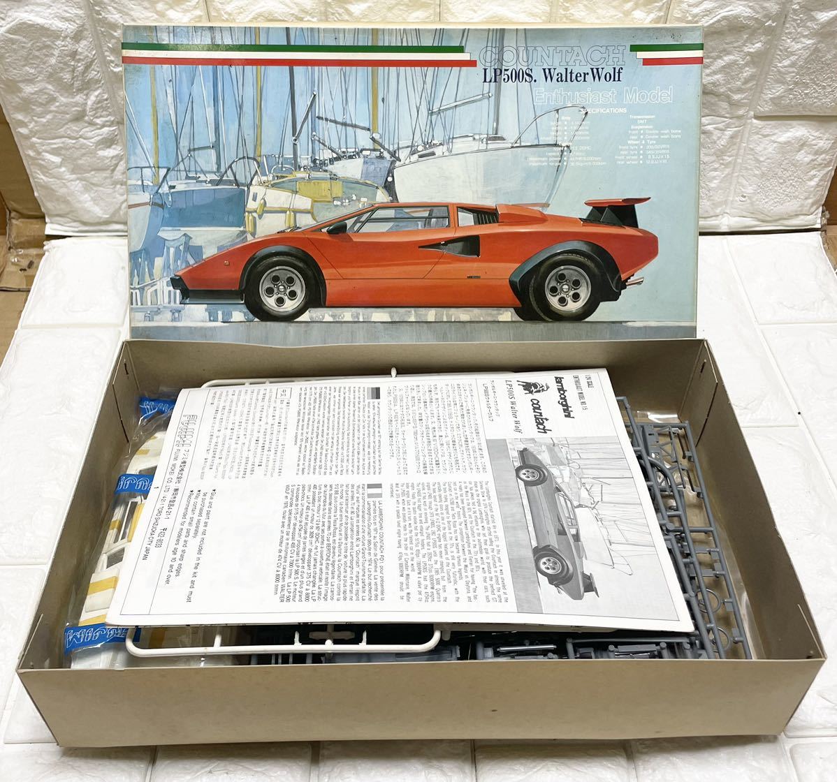 未使用☆ 1点 未組立☆ FUJIMI 1/24 フジミ エンスージアストモデル Lamborghini ランボルギーニ COUNTACH LP500S Walter Wolf 20 2点 C10_画像6